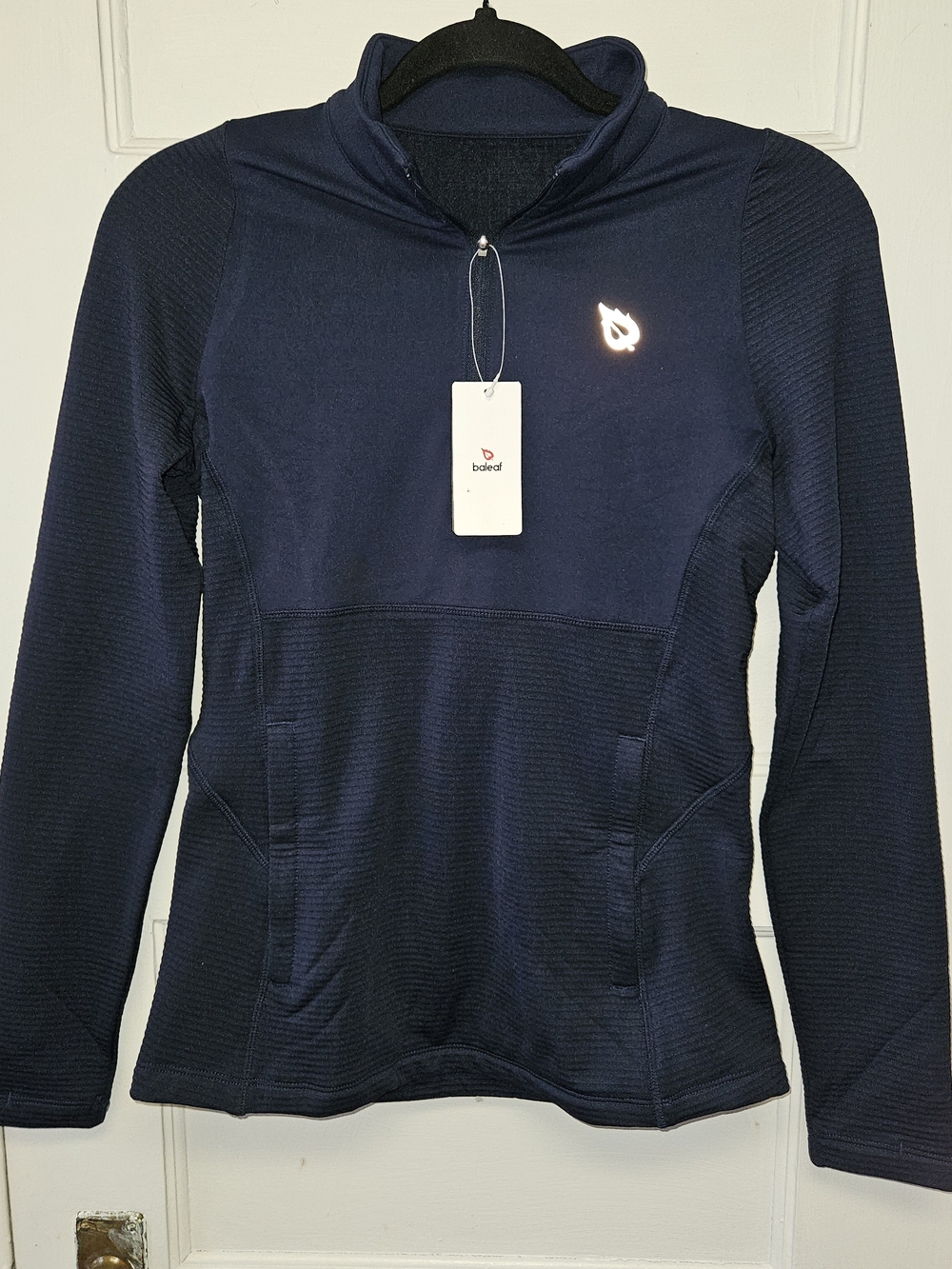 Baleaf Navy 1/4 Zip Fleece Pullover XS